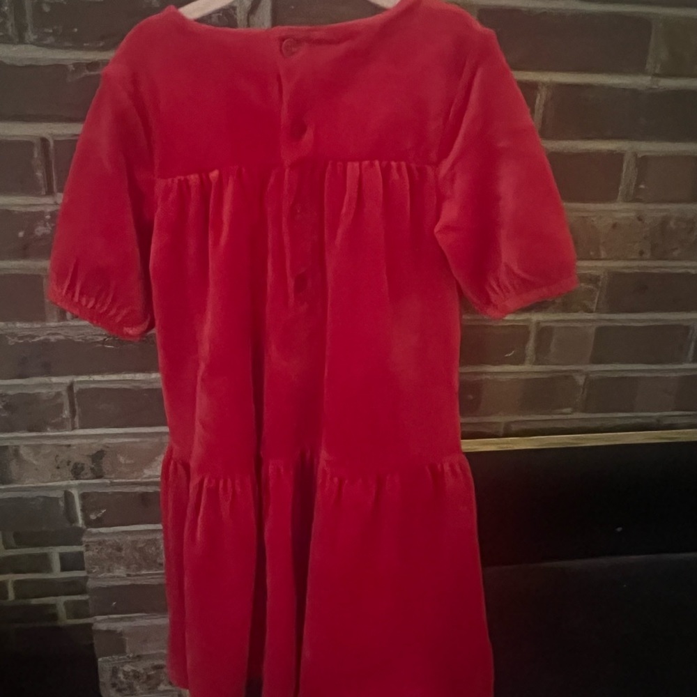Hanna Anderson Girls Red dress size 120